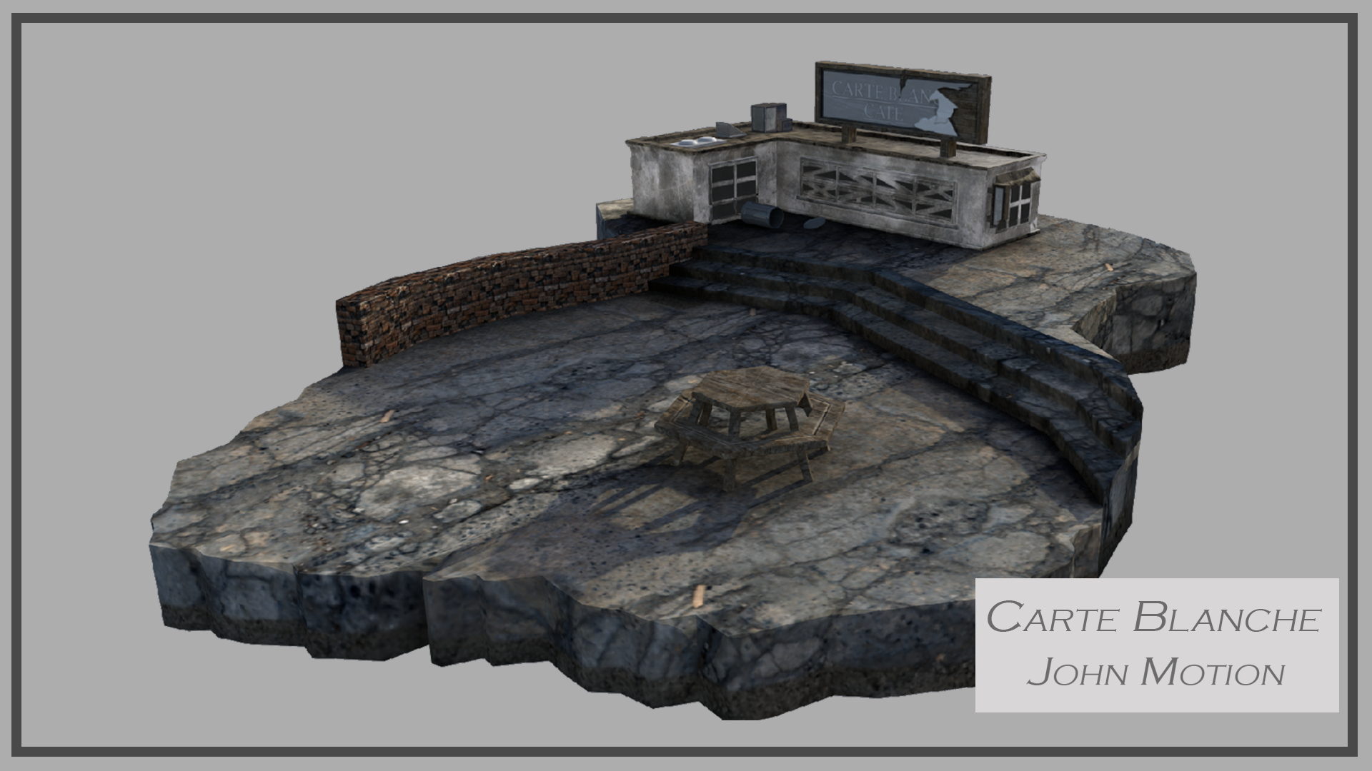 cafe exterior render